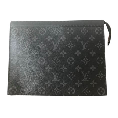 lv men pouch|louis vuitton black wallet men's.